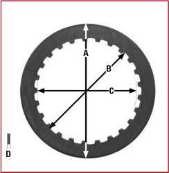Trw lucas przekładki tarcz sprzęgłowych honda cbr 1100 xx`97-08, vtr 1000 sp1 / sp2 00-07, cb 1100 x11 00-03,